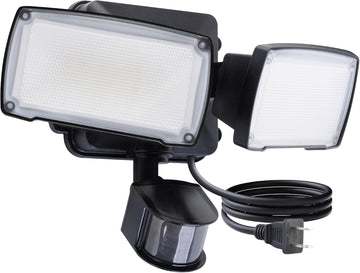 21W Plug in Motion Sensor Light Outdoor, Flood Lights Outdoor Motion Sensor,2500LM, 5000K Daylight,IP65