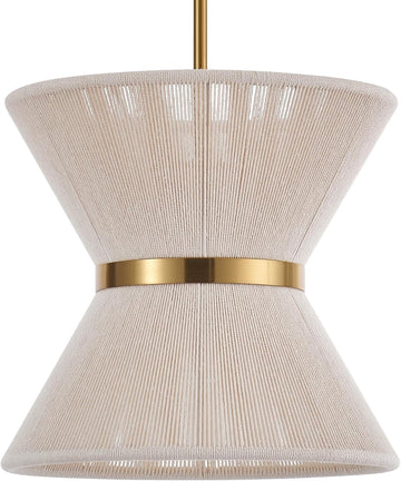 Hand Woven Boho Pendant Light Coastal Mini Modern Chandelier Adjustable Transitional Minimalist Pendant Lighting