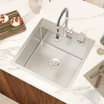 18x18 Inch Drop In Bar Sink T304 Stainless Steel 9 Inch Deep Sink