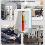 USB Fridge Drink Cooler Beverage Drink Cans Warmer Compact Small Refrigerator for Dormitory Car Boat Home Office for