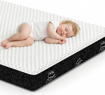 Crib Mattress, 52 x 27 Dual-Sided Memory Foam Baby and Toddler Mattress, Triple Layer Toddler Bed Mattress with