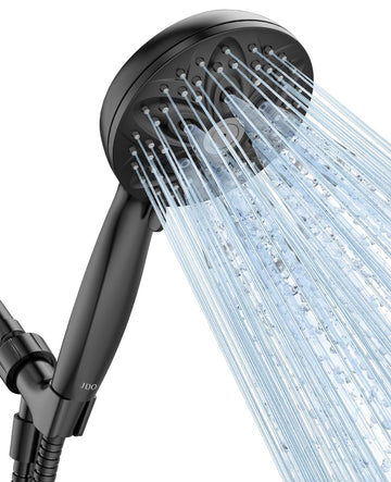 Shower Head with Handheld, High Pressure Handheld 6 Settings, Detachable Shower Head Set with Stainless Steel Hose