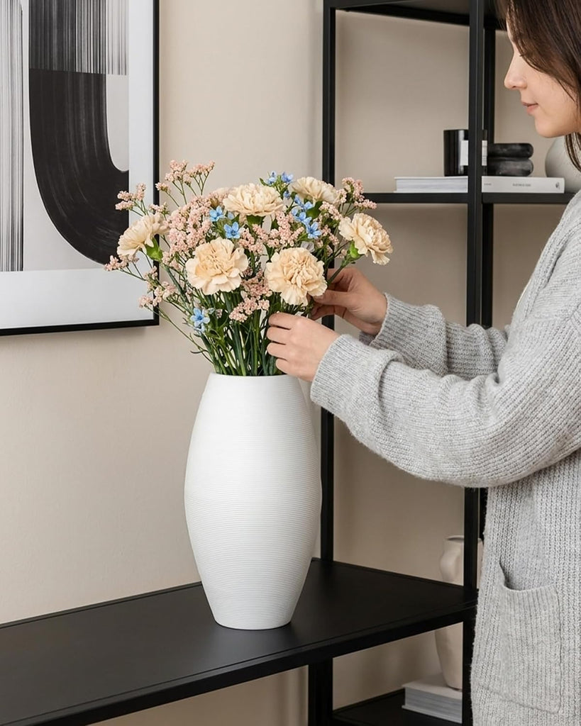 Large White Vase