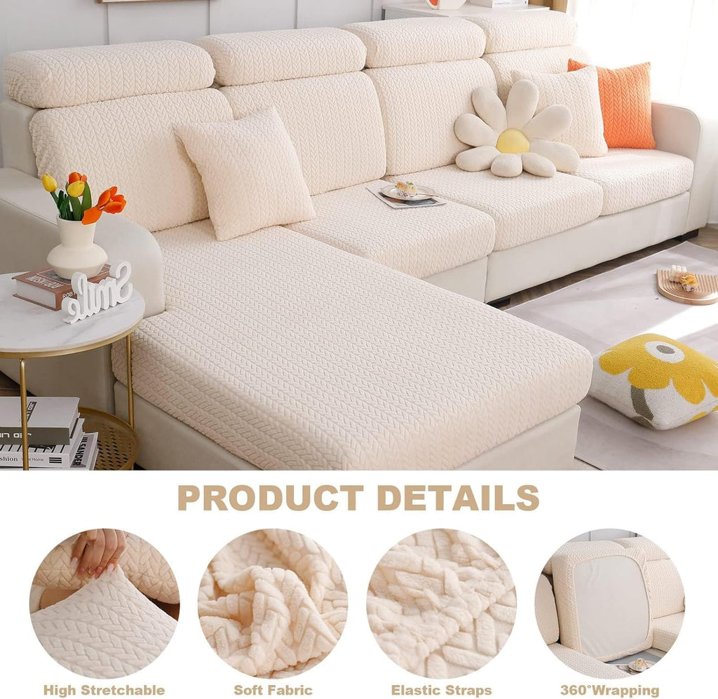 Couch Cushion Covers for Couches and Sectional Sofa Covers Washable