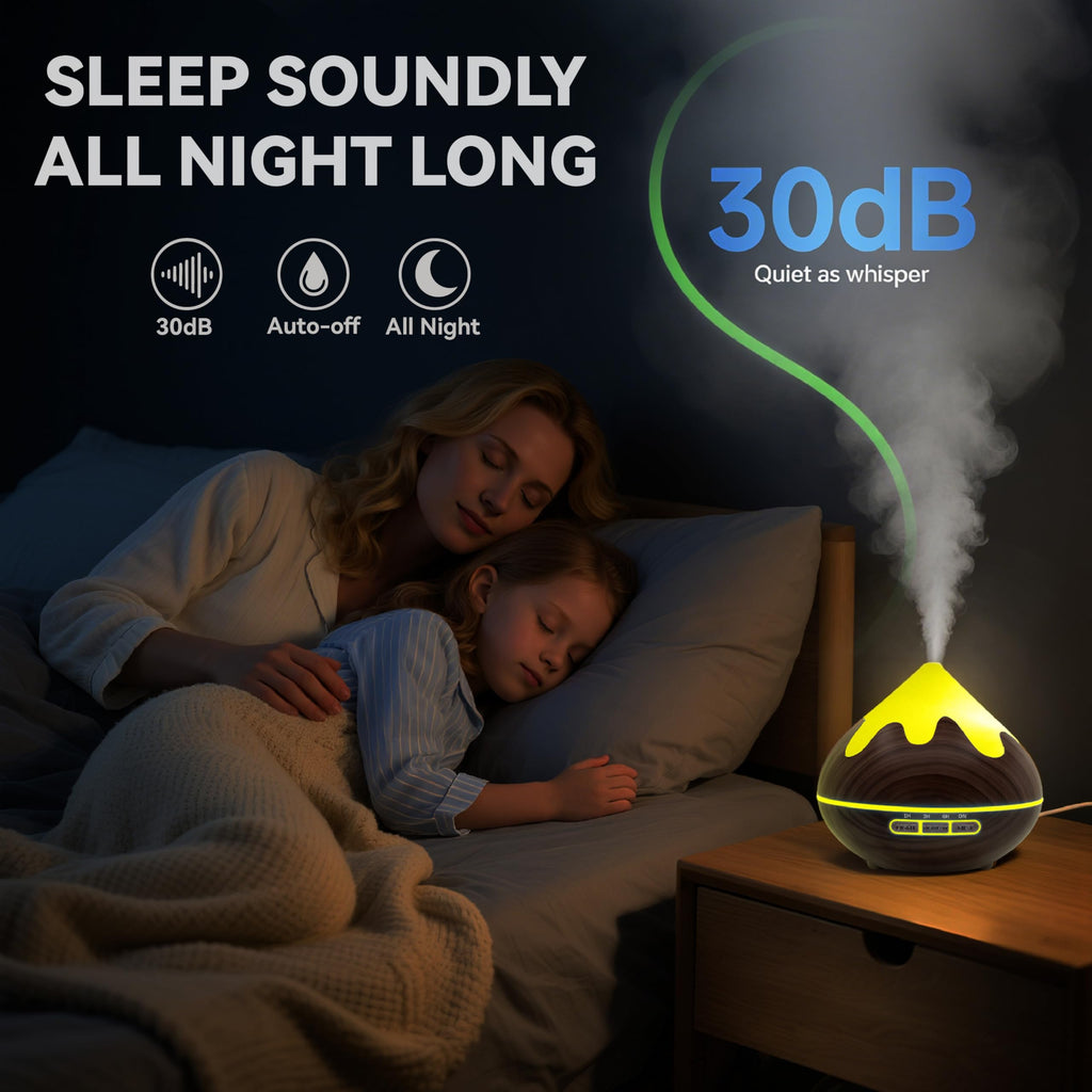 Essential Oil Diffuser, Aromatherapy Diffuser with Remote Control, Multifunctional Air Diffusers Room