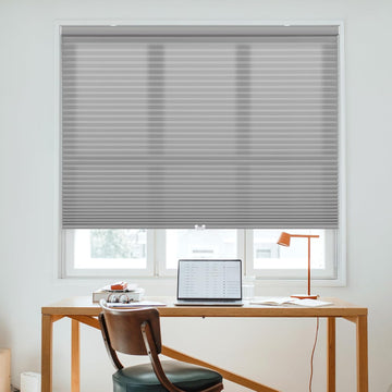 Cordless 1.5" Light Filtering Cellular Shade, 18" W x 36" H, Anchor Gray