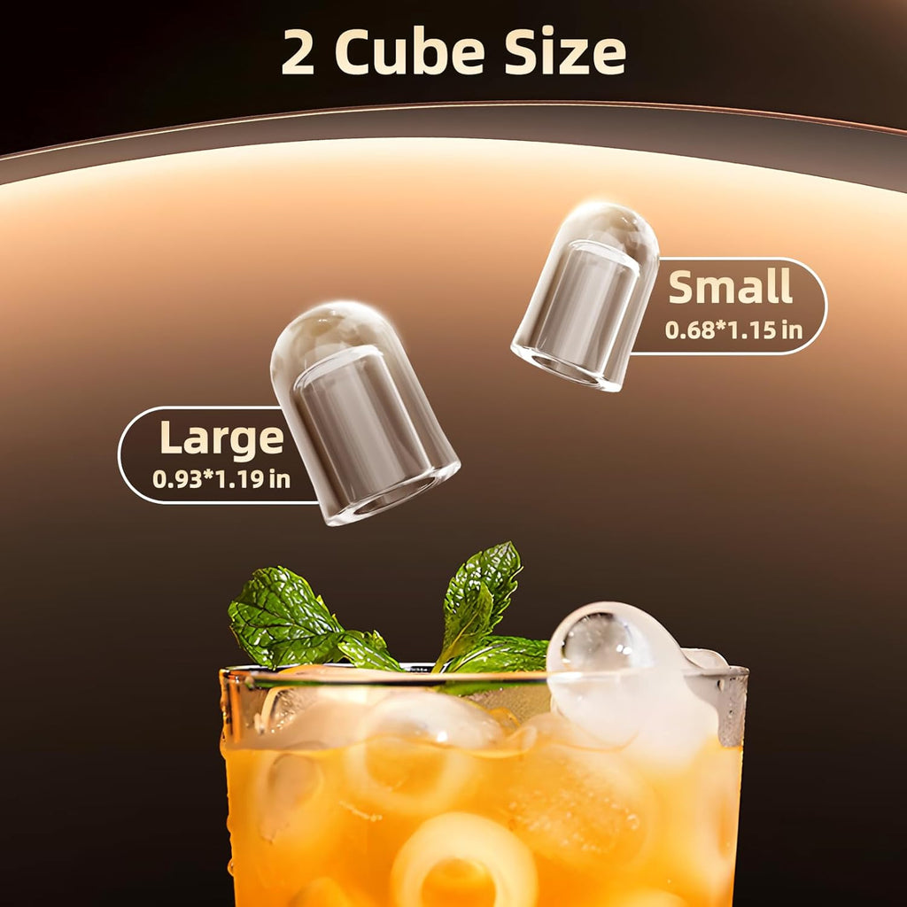 Ice Maker, Portable Ice Machine with Self-Cleaning Function, 8 Cubes in 6 Mins Fast Countertop Ice Making, Compact
