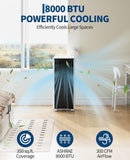 8000 BTU Portable Air Conditioner, 3-in-1 Cooling