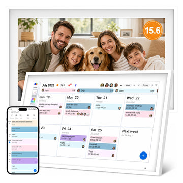 Digital Calendar 15.6 inch WiFi Calendar & Chore Chart, 1080P Interactive Touchscreen Electronic Calendar for Family