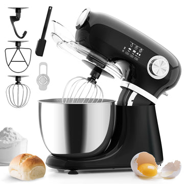 5.3 Quart Electric Stand Mixer With 12 Speed, Low Noise