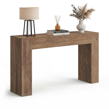 47.2 Inches Entryway Table, Thick Tabletop Console Table, Farmhouse