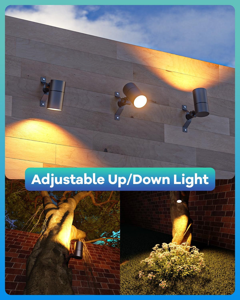 Low Voltage Down Light Tree Light, MR16 LED Spot Light 1-Pack | 5W GU5.3 Bulb, Adjustable Up/Down Aluminum