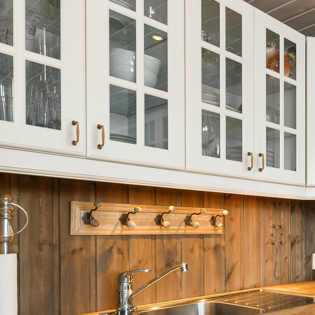 Antique Brass Cabinet Handles Solid Pulls 3 Inch 20 Pack