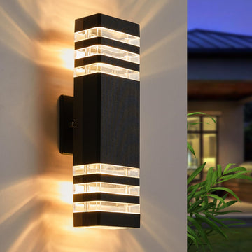 LED Outdoor Wall Light, Aluminum IP65 Waterproof Porch Lights