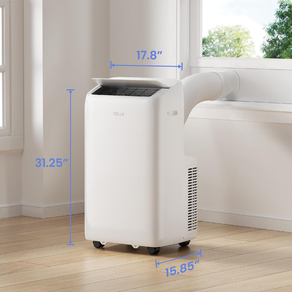 14000 BTU Ultra Quiet Inverter Portable Air Conditioner Works with Alexa Cools Up To 450 Sq. Ft. Smart Wifi Portable