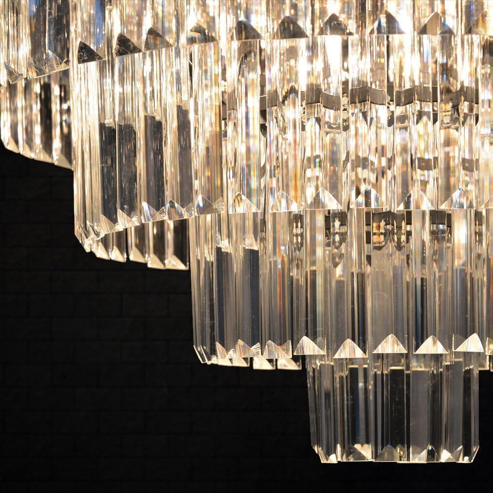 Inspired Odeon Style 16-Light Crystal 5-Tier Modern Chandelier