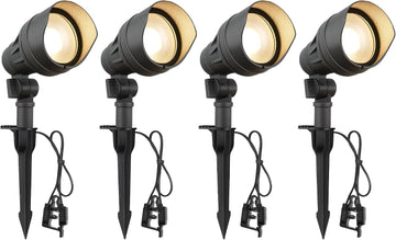 Low Voltage LED Landscape Spotlights, Aluminum Spot Lights Outdoor | Waterproof Outdoor Spot Lights, 12-15V 7.5W