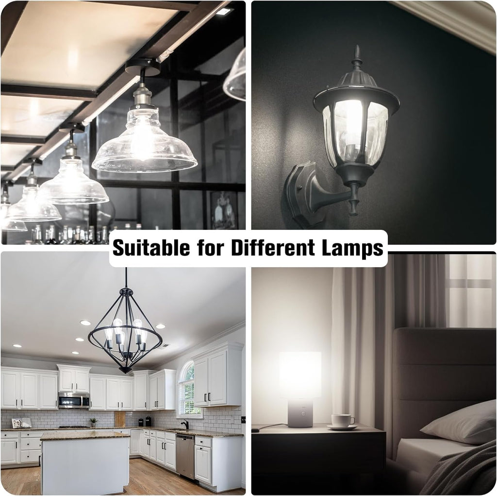 12 Pack Vintage LED Edison Bulbs, E26 Led Bulb 60W Equivalent, Dimmable Led Light Bulbs, High Brightness 800 LM