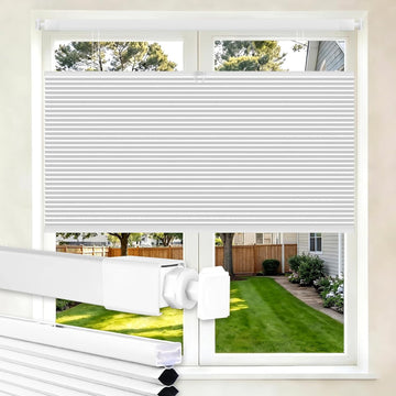 No Drill Top Down Bottom Up Cellular Shades, 20" W x 48" H