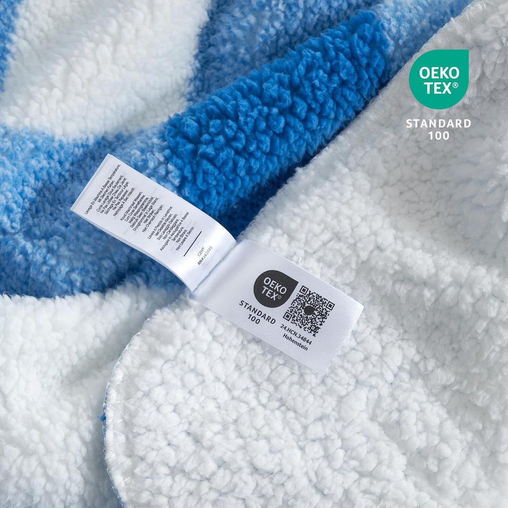 Bliss Luxury Sherpa Throw Blanket for Couch, Premium Reversible Buffalo Plaid Thick Throw, Warm Cozy Soft Blanket and