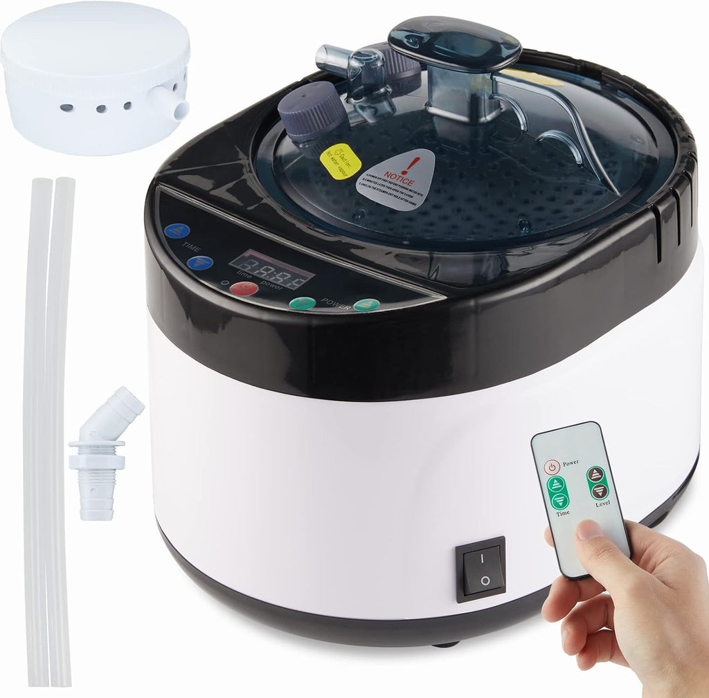 4L Large Capacity Home Sauna Steamer, Portable Steam Generator with Protection for Home Spa