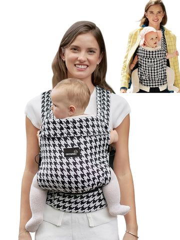 Baby Carrier Newborn to Toddler with Head Support, Houndstooth