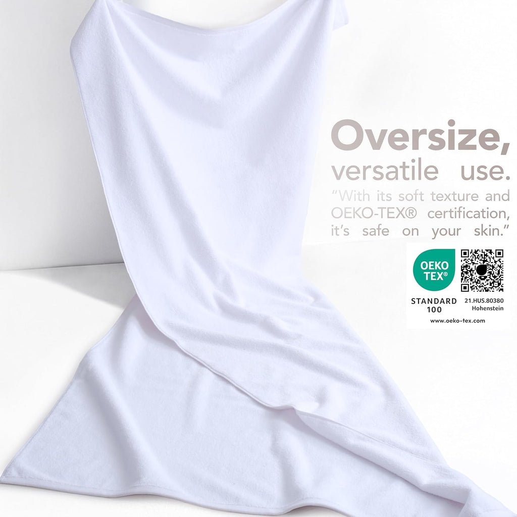 Soft Linen 100% Cotton Luxury Turkish Towels, 40x80 XL Bath Sheet | Soft Absorbent Quick Dry OEKO Tex Standard 100