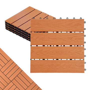 Polymer Composite Interlocking Deck Tiles Outdoor,12x12 Thick Composite Patio Floor Tiles Decking Boards for All