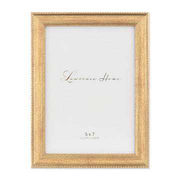 Classic Bead Picture Frame, 5x7, Gold