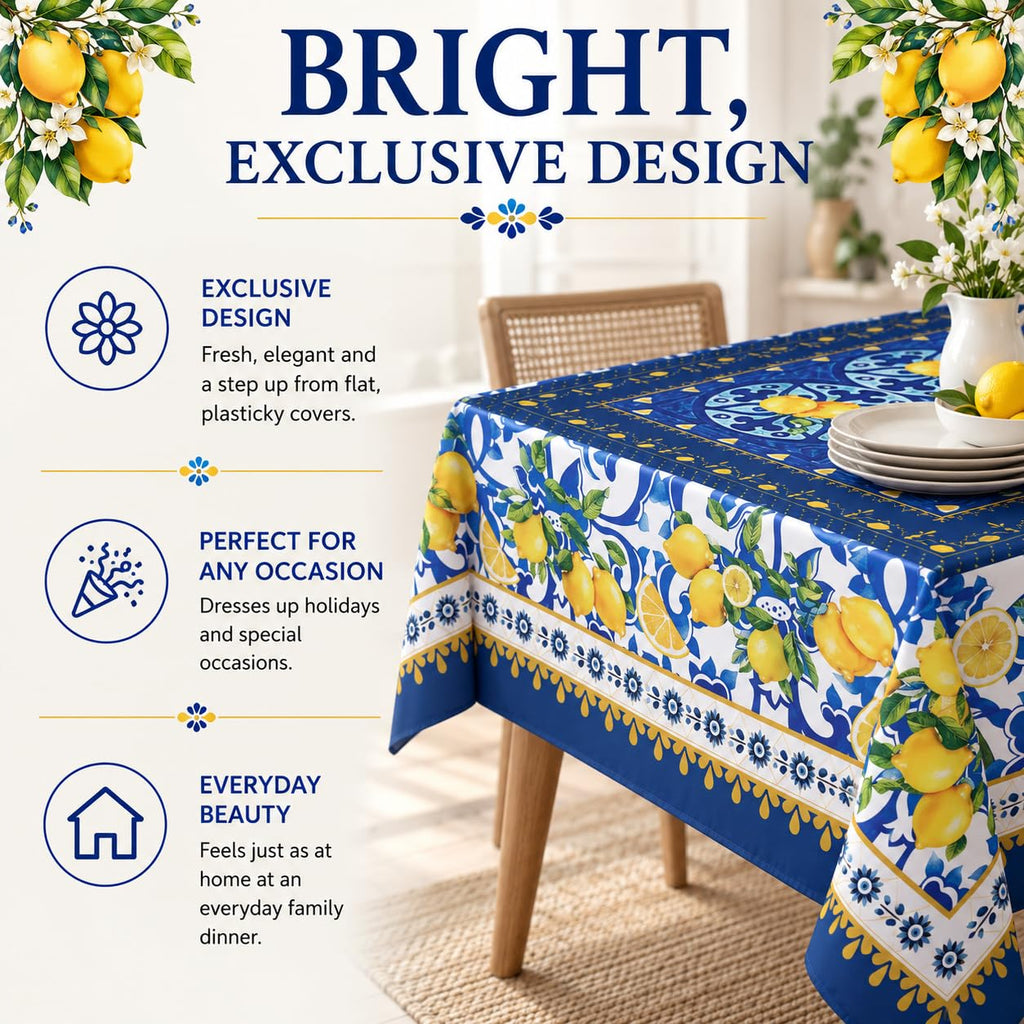 60"x90" Rectangle Tablecloth, Rectangular Table Cloth, Provence