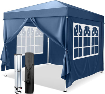 10x10 Pop Up Canopy Tent with Sidewalls, Outdoor Gazebo Canopy Tent