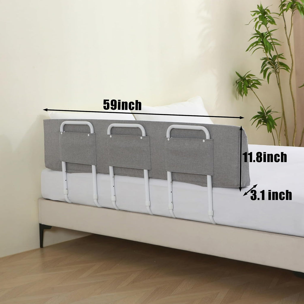 Bed Guard Rail for Toddlers, 59inch Foam Padded Side Rail for Queen King Twin Full Size Bed, Bedrail for Toddler, Bed