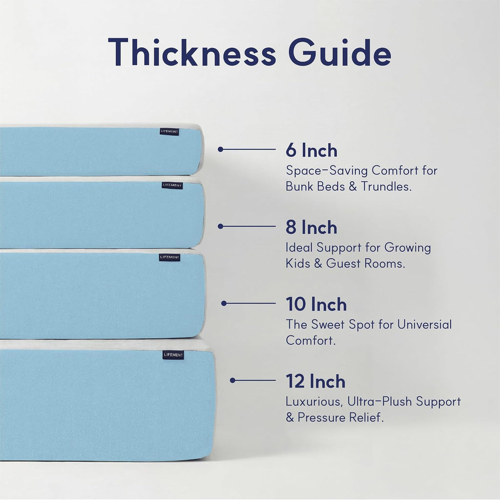 Queen Mattress, 12 Inch Queen Mattress, Basic Copper Cooling Gel Memory Foam Mattress in a Box, Pressure Relief with
