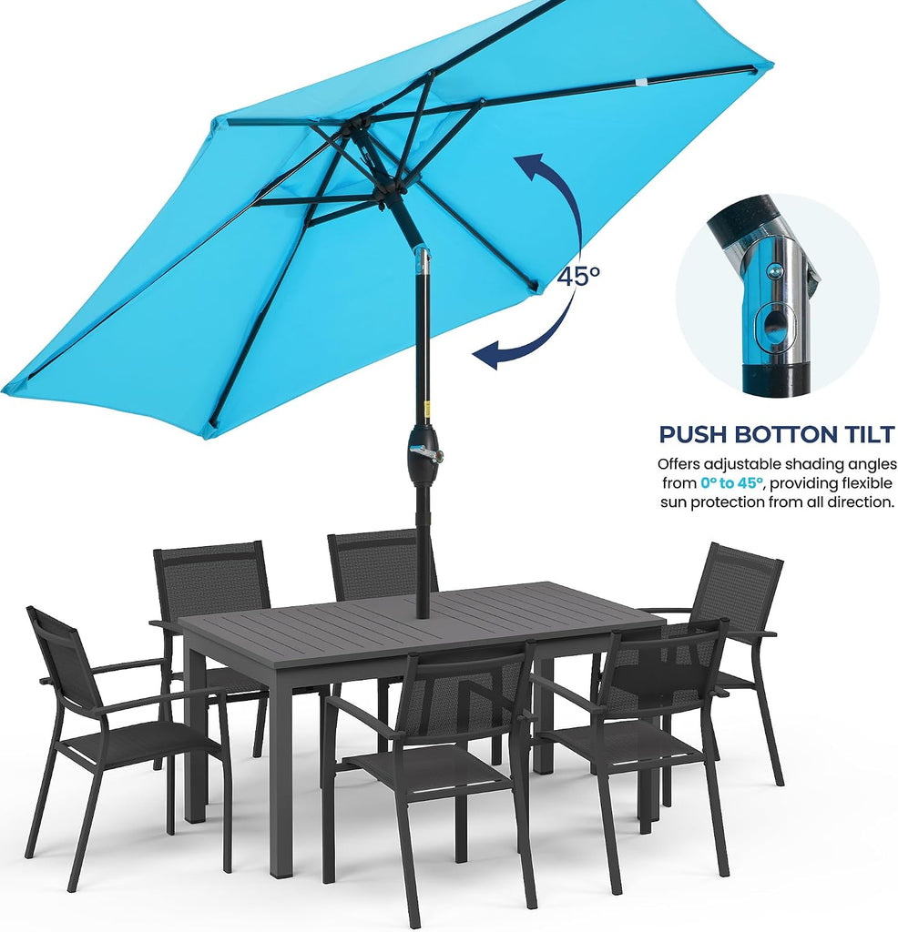Outdoor Patio Umbrella, 7.5' Patio Umbrella, Market Umbrella, Large Outdoor Umbrella