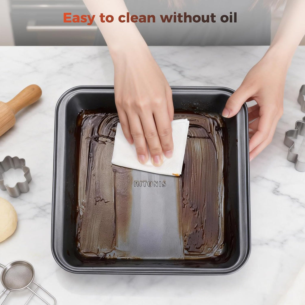 8-Piece Pans Set, Nonstick Set, Glove Included | Non-Toxic Bakeware ,Superior Non-Stick ,Even Heat, Warp Resistant