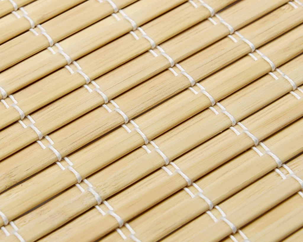 Cordless Bamboo Roman Shades for Windows, 35'' W x 60'' H | Protecting Privacy, Real Natural Bamboo Material, Bamboo
