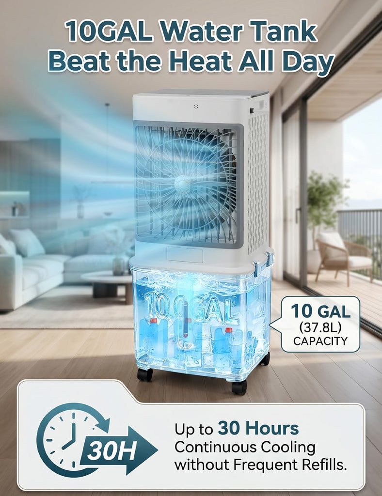Portable Air Conditioners, Swamp Cooler Evaporative Air Cooler Portable AC Unit for Room