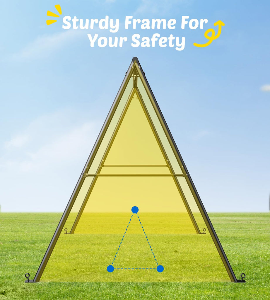 40" Saucer Swing with Stand, Heavy Duty A-Frame