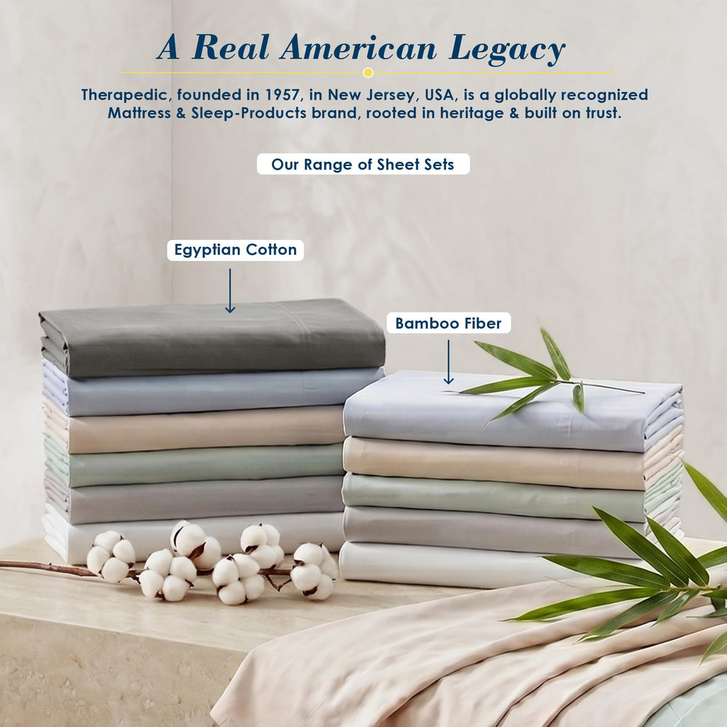100% Egyptian Cotton 7 Piece Split King Sheets Set (Charcoal)
