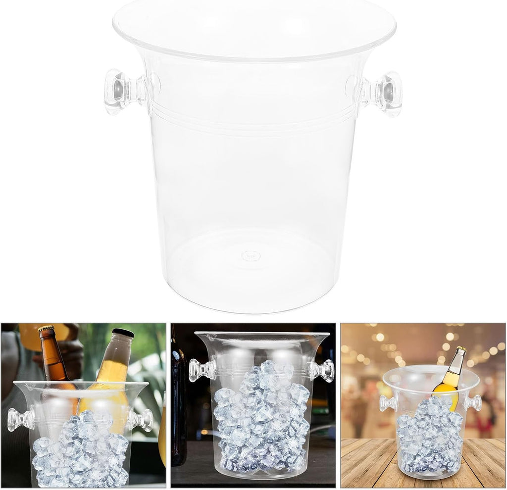 Acrylic Ice Bucket for Bar and Pub, Beer Storage Container