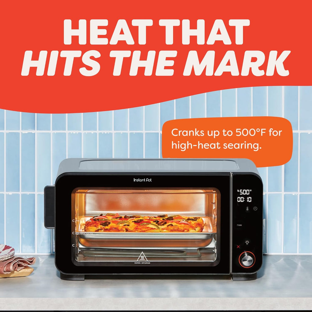 No Preheat Required* 6-Slice Air Fryer Toaster Oven with InstantHeat Technology, 10-in-1, Air Fry, Roast, Bake, Sear