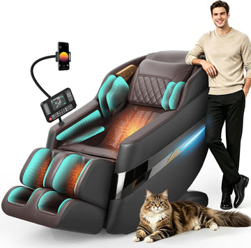 3D Massage Chair Full Body SL-Track, Body Scan, Shiatsu Recliner | Voice Control, Zero Gravity, 22 Programs, 16