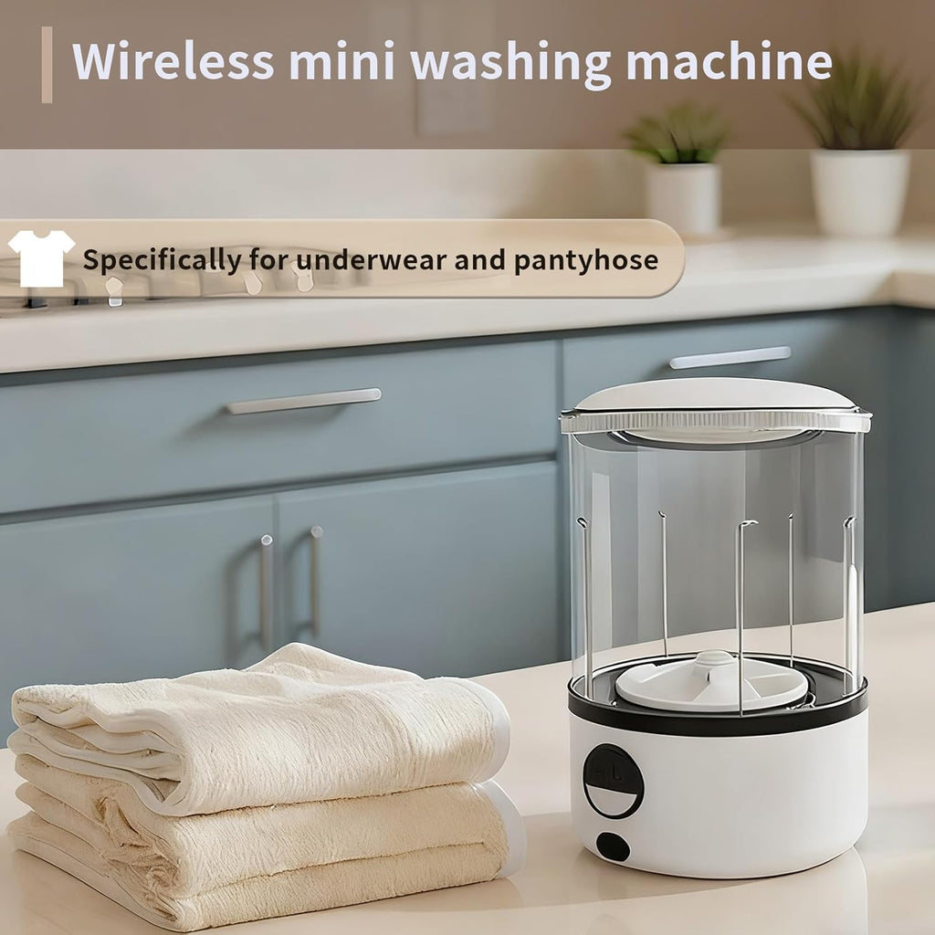 Portable Washing Machine, Mini Compact Single Tub Washer for Deep Clean Small Laundry
