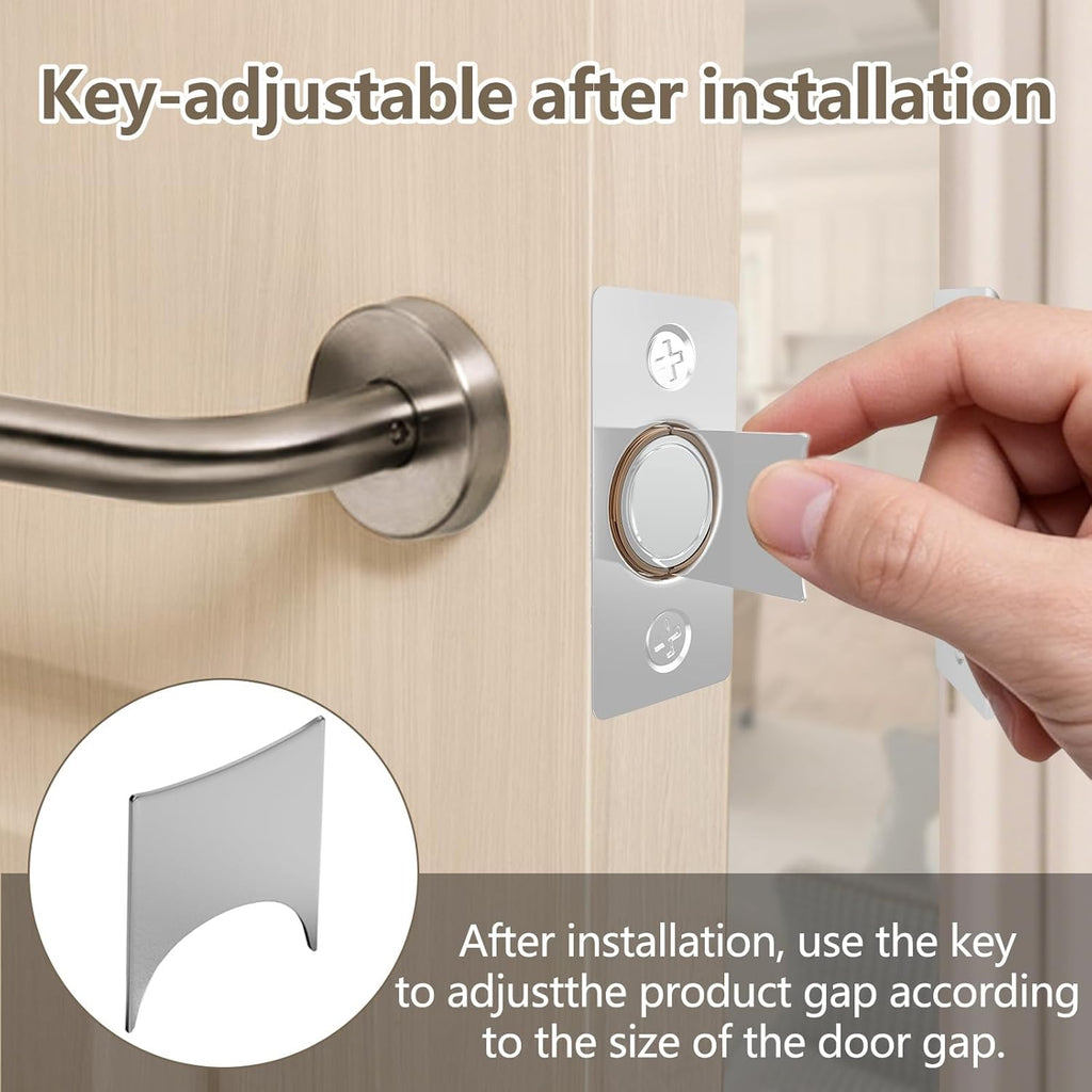 Upgraded Strong Magnetic Door Catch, Replacement for Traditional Door Ball Catch, Quite & Easy to Install, Use for Top