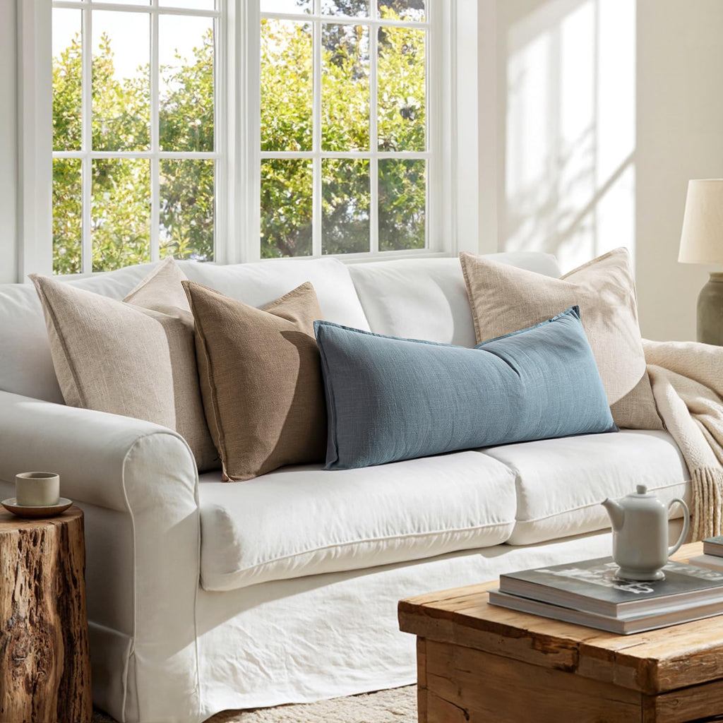 Decorative Long Lumbar Throw Pillow Cover