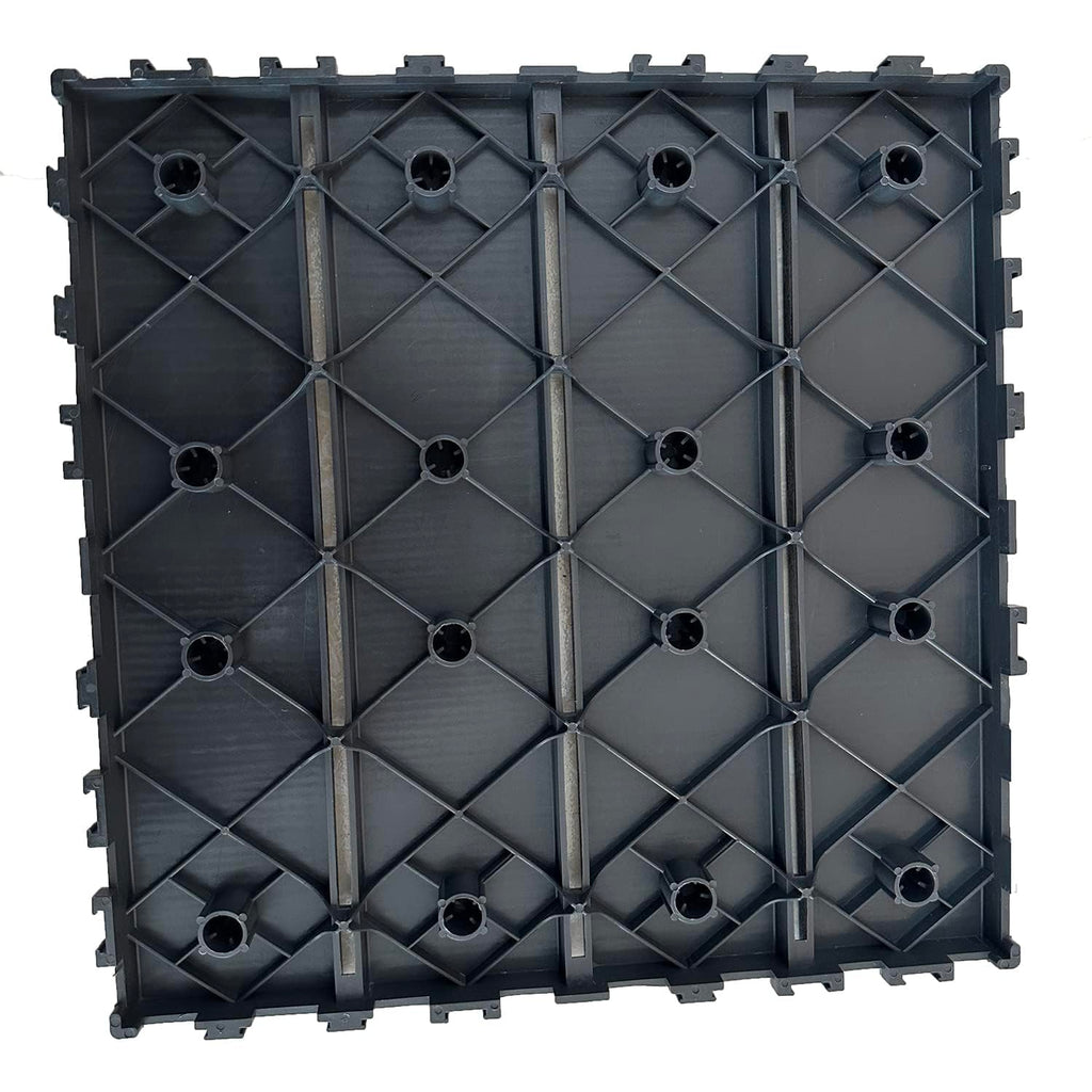 9 sq. ft Plastic Interlocking Deck Tiles,9 PCS Patio Tiles,12''x12''(30 x 30cm) Waterproof Outdoor Flooring All Weather