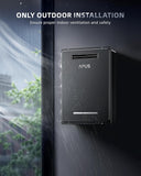 190, 000 BTU Outdoor Tankless Water Heater, 8.1 GPM Propane Instant Hot Water Heater with WiFi & Remote Control