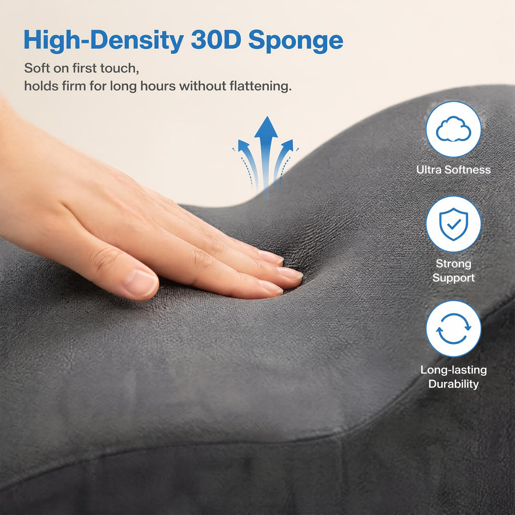 Foot Rest for Under Desk at Work, 2-Step Foam Foot Stool, Washable