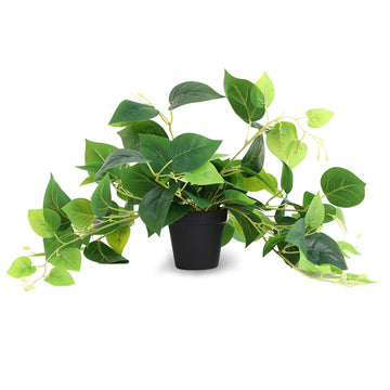Artificial Pothos Plant in Pot, 1 Pack for Desk and Shelf Decor