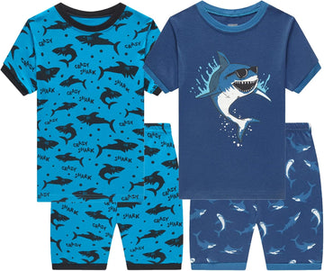 Toddler Boy Cotton Summer Pajamas Short Sleeve Pjs Kid Clothes